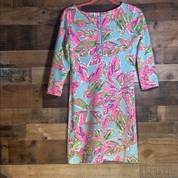 Lilly Pulitzer Pink and Green Print Dress - Picture 4 of 5